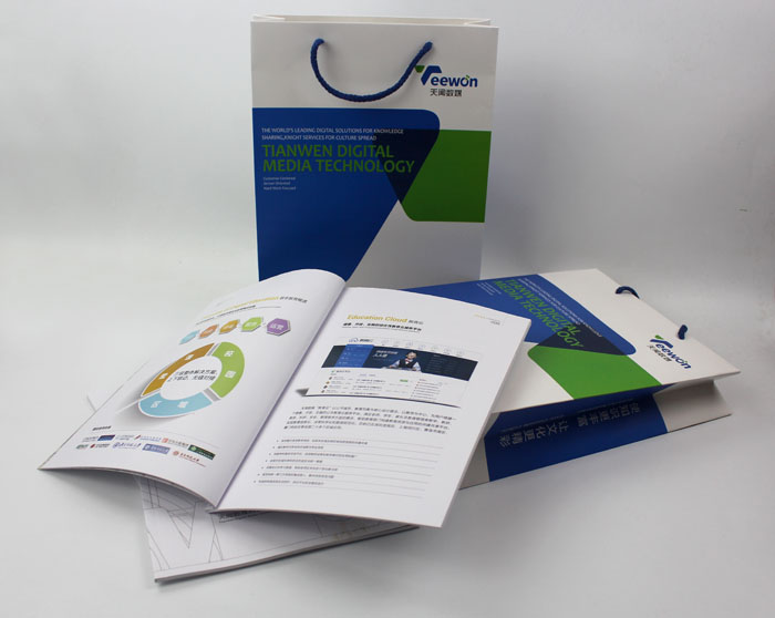 手提袋制作、企業(yè)畫冊印刷，天聞數(shù)媒科技也是選擇長沙印刷廠日大彩印